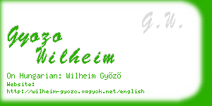 gyozo wilheim business card